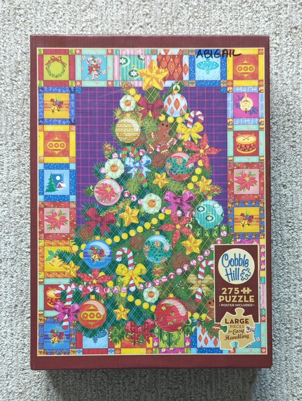 Cobble Hill Puzzle Christmas Tree 275 Piece Large Piece Jigsaw Puzzle